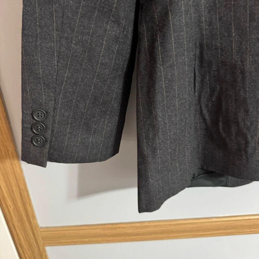Giorgio Armani‎ Gray Striped Blazer Size 44